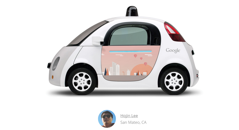 Illustration for article titled Google Puts Google Doodles On Google Cars